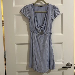 Lulus blue and white striped summer dress